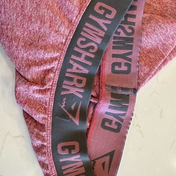 Gymshark Heathered Pink/Red Legging / Best Fit Xsmall - Small - Picture 5 of 9